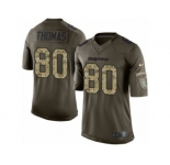 Men's Nike Miami Dolphins #80 Julius Thomas Limited Green Salute to Service NFL Jersey