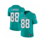 Men's Nike Miami Dolphins #88 Leonte Carroo Vapor Untouchable Limited Aqua Green Team Color NFL Jersey