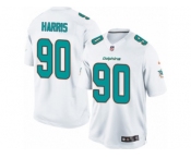 Men's Nike Miami Dolphins #90 Charles Harris Limited White NFL Jersey