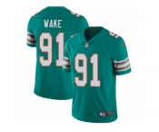 Men's Nike Miami Dolphins #91 Cameron Wake Vapor Untouchable Limited Aqua Green Alternate NFL Jersey