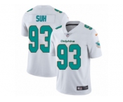 Men's Nike Miami Dolphins #93 Ndamukong Suh Vapor Untouchable Limited White NFL Jersey