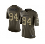 Men's Nike Miami Dolphins #94 Lawrence Timmons Limited Green Salute to Service NFL Jersey