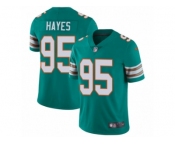 Men's Nike Miami Dolphins #95 William Hayes Vapor Untouchable Limited Aqua Green Alternate NFL Jersey