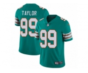 Men's Nike Miami Dolphins #99 Jason Taylor Vapor Untouchable Limited Aqua Green Alternate NFL Jersey