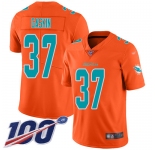 Nike Dolphins #37 Myles Gaskin Orange Men's Stitched NFL Limited Inverted Legend 100th Season Jersey