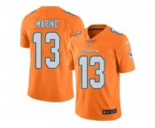 Nike Miami Dolphins #13 Dan Marino Orange Men's Stitched NFL Limited Rush Jersey