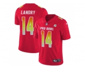 Nike Miami Dolphins #14 Jarvis Landry Red Men Stitched NFL Limited AFC 2018 Pro Bowl Jersey