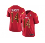 Nike Miami Dolphins #14 Jarvis Landry Red Men's Stitched NFL Limited AFC 2017 Pro Bowl Jersey