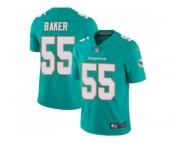 Nike Miami Dolphins #55 Jerome Baker Aqua Green Team Color Men Stitched NFL Vapor Untouchable Limited Jersey