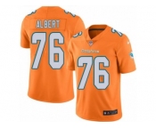Nike Miami Dolphins #76 Branden Albert Orange Men's Stitched NFL Limited Rush Jersey