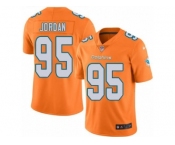 Nike Miami Dolphins #95 Dion Jordan Orange Men's Stitched NFL Limited Rush Jersey