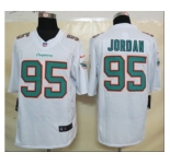nike nfl jerseys miami dolphins #95 jordan white[nike limited]