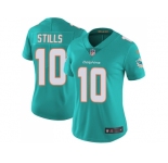 Women Nike Miami Dolphins #10 Kenny Stills Aqua Green Team Color Stitched NFL Vapor Untouchable Limited Jersey