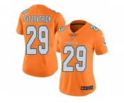 Women Nike Miami Dolphins #29 Minkah Fitzpatrick Orange Stitched NFL Limited Rush Jersey