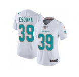 Women Nike Miami Dolphins #39 Larry Csonka White Stitched NFL Vapor Untouchable Limited Jersey