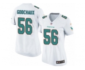 Women Nike Miami Dolphins #56 Davon Godchaux Game White NFL Jersey