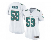 Women Nike Miami Dolphins #59 Chase Allen Game White NFL Jersey
