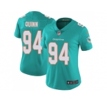 Women Nike Miami Dolphins #94 Robert Quinn Aqua Green Team Color Stitched NFL Vapor Untouchable Limited Jersey