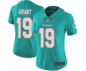 Women's Nike Miami Dolphins #19 Jakeem Grant Aqua Green Team Color Vapor Untouchable Limited Player NFL Jersey