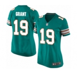 Women's Nike Miami Dolphins #19 Jakeem Grant Game Aqua Green Alternate NFL Jersey