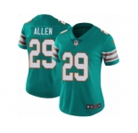 Women's Nike Miami Dolphins #29 Nate Allen Vapor Untouchable Limited Aqua Green Alternate NFL Jersey