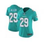 Women's Nike Miami Dolphins #29 Nate Allen Vapor Untouchable Limited Aqua Green Team Color NFL Jersey