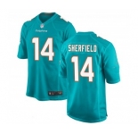 Youth Miami Dolphins #14 Sherfield Aqua Vapor Untouchable Limited Stitched Jersey