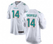 Youth Miami Dolphins #14 Sherfield White Vapor Untouchable Limited Stitched Jersey