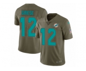 Youth Nike Miami Dolphins #12 Bob Griese Limited Olive 2017 Salute to Service NFL Jersey