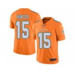 Youth Nike Miami Dolphins #15 Justin Hunter Limited Orange Rush NFL Jersey