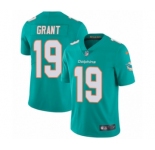 Youth Nike Miami Dolphins #19 Jakeem Grant Aqua Green Team Color Vapor Untouchable Elite Player NFL Jersey