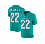 Youth Nike Miami Dolphins #22 T.J. McDonald Vapor Untouchable Limited Aqua Green Team Color NFL Jersey