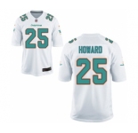 Youth Nike Miami Dolphins #25 Xavien Howard White NFL Jersey