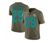 Youth Nike Miami Dolphins #29 Minkah Fitzpatrick Olive Stitched NFL Limited 2017 Salute to Service Jersey
