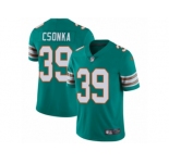 Youth Nike Miami Dolphins #39 Larry Csonka Vapor Untouchable Limited Aqua Green Alternate NFL Jersey