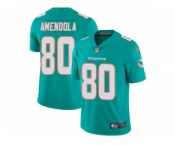 Youth Nike Miami Dolphins #80 Danny Amendola Aqua Green Team Color Stitched NFL Vapor Untouchable Limited Jersey