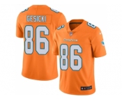 Youth Nike Miami Dolphins #86 Mike Gesicki Orange Stitched NFL Limited Rush Jersey