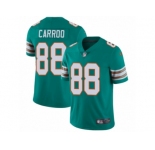 Youth Nike Miami Dolphins #88 Leonte Carroo Vapor Untouchable Limited Aqua Green Alternate NFL Jersey