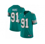 Youth Nike Miami Dolphins #91 Cameron Wake Vapor Untouchable Limited Aqua Green Alternate NFL Jersey