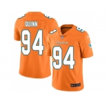 Youth Nike Miami Dolphins #94 Robert Quinn Orange Stitched NFL Limited Rush Jersey