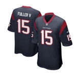 Men's Nike Houston Texans #15 Will Fuller Game Navy Blue Team Color NFL Jersey[Fuller V]