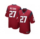 Men's Nike Houston Texans #27 Jose Altuve Game Red Alternate NFL Jersey