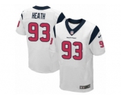 Men Nike Houston Texans #93 Joel Heath Elite White NFL Jersey