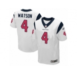 Men's Nike Houston Texans #4 Deshaun Watson Elite White NFL Jersey
