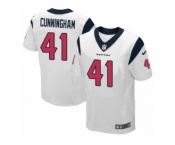 Men's Nike Houston Texans #41 Zach Cunningham Elite White NFL Jersey