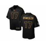 Nike Houston Texans #17 Brock Osweiler Black Men's Stitched NFL Elite Pro Line Gold Collection Jersey