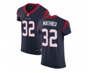 Nike Houston Texans #32 Tyrann Mathieu Navy Blue Team Color Men Stitched NFL Vapor Untouchable Elite Jersey