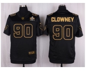Nike Houston Texans #90 Jadeveon Clowney Black Pro Line Gold Collection Jersey[Elite]