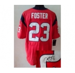 nike nfl jerseys houston texans #23 foster red[Elite signature]