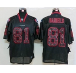 nike nfl jerseys houston texans #81 daniels black[Elite united sideline]